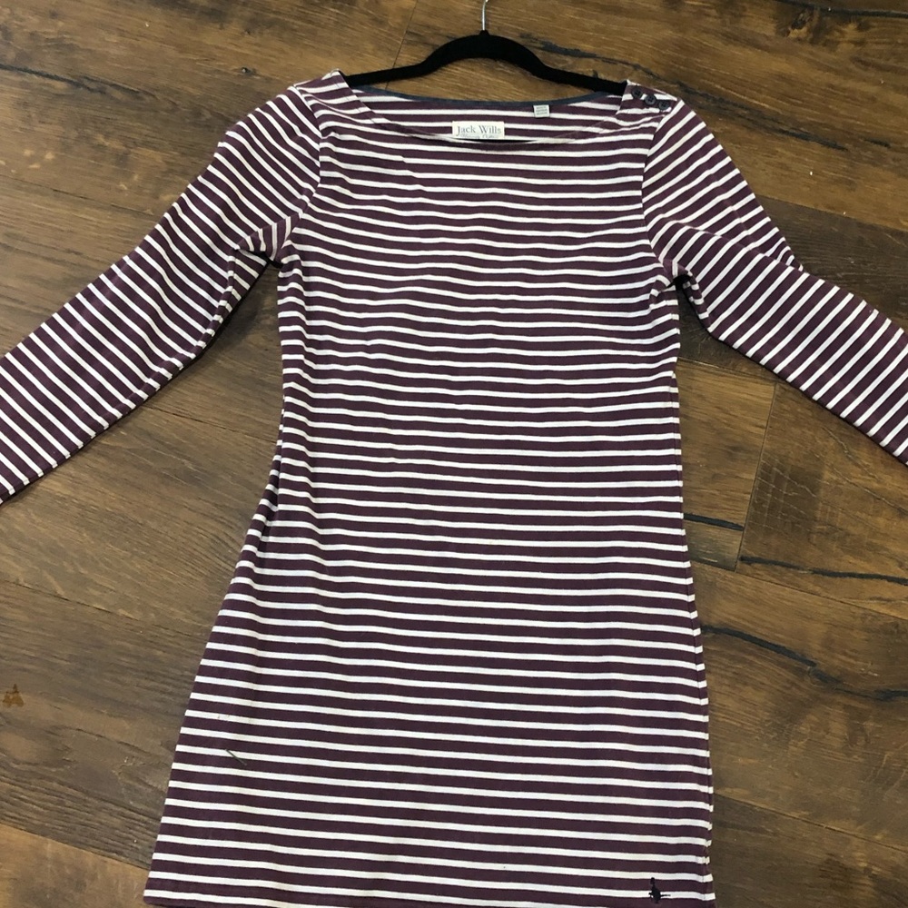 Striped knit dress